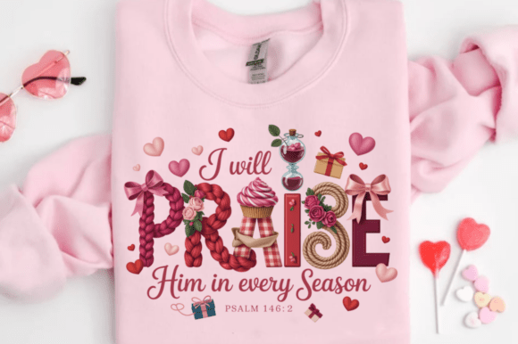 Alentine Christian PNG, Pink Jesus PNG, T-Shirt Designs