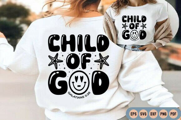Child of God Kids T-Shirt Designs SVG