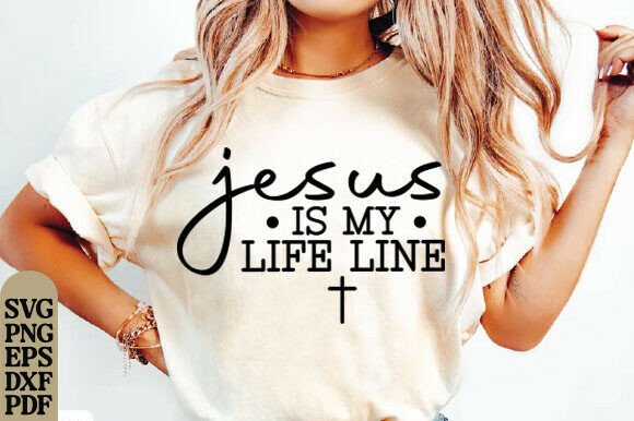 Christian Heartbeat SVG for T-Shirt Designs