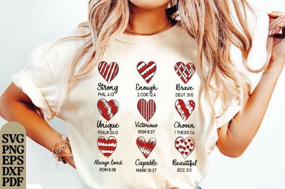God Says I Am Valentine PNG, Christian T-Shirt Designs