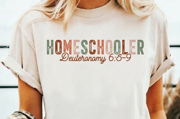 Homeschooler PNG Christian Sublimation T-Shirt Designs