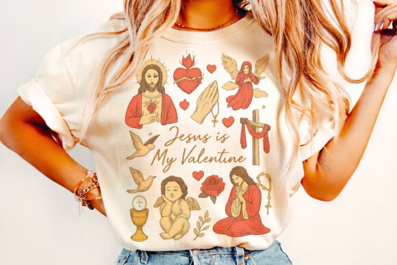Jesus Is My Valentine PNG, Bible Verse