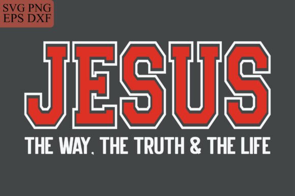 Jesus SVG Christian Varsity Design PNG for T-Shirt Designs
