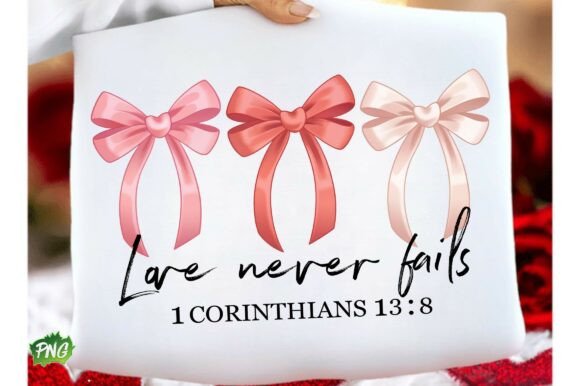 Love Never Fails PNG: Jesus Valentine T-Shirt Designs