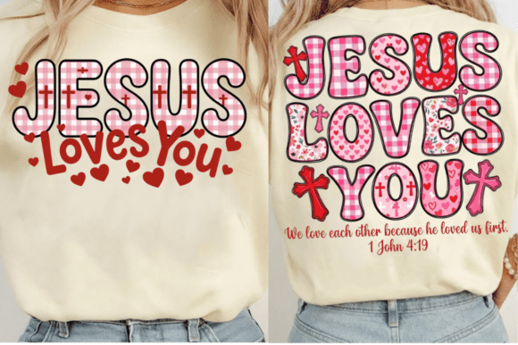 Two Sides Love Like Jesus Valentine PNG